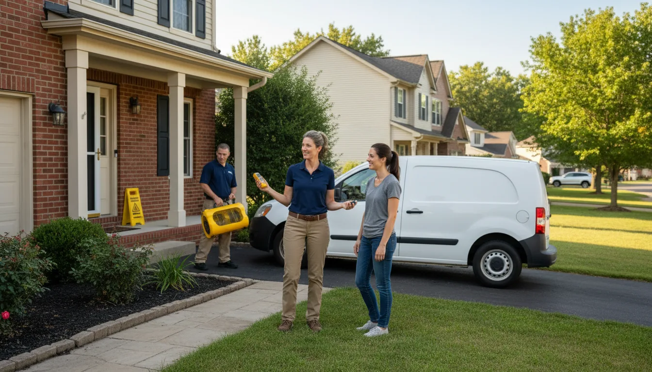 Residential water damage restoration in Ridgway, PA